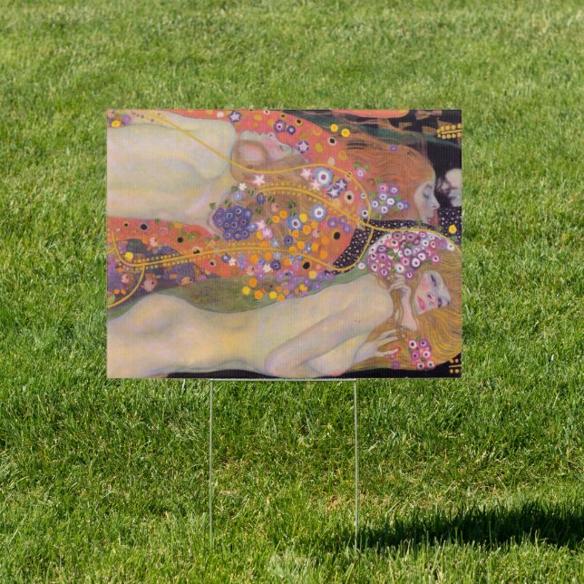 Gustav Klimt - Water Serpents II Sign (Insitu)