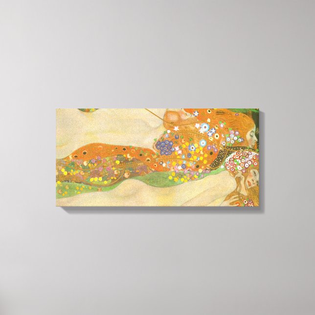 Gustav Klimt - Water snakes (friends) II Canvas Print (Front)