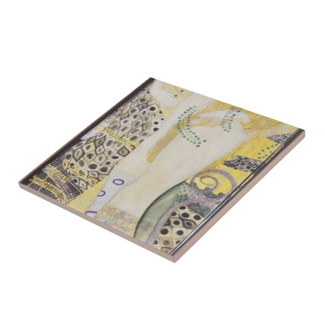 Gustav Klimt- Watersnakes Tile (Side)