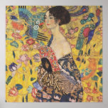 Gustav Klimt - Woman With Fan Poster at Zazzle