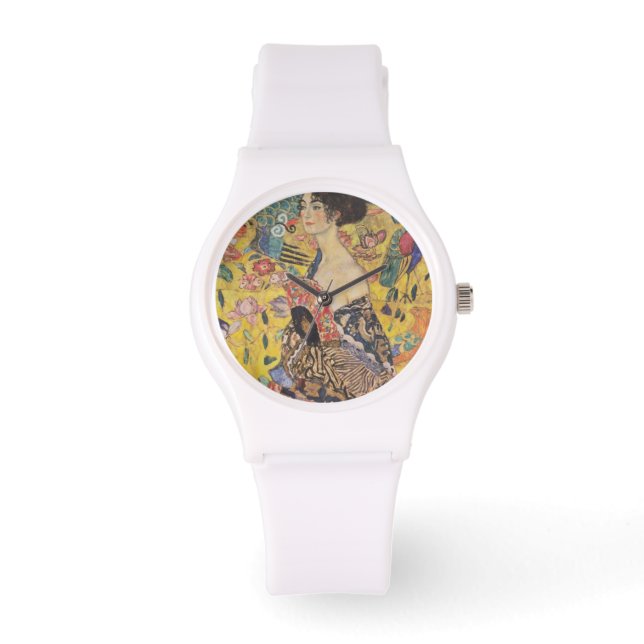 Gustav Klimt - Woman with fan Watch (Front)