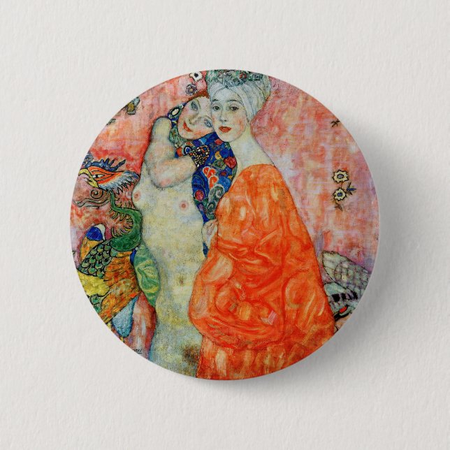 Gustav Klimt - Women Friends Button (Front)