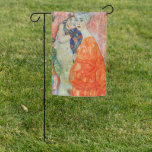 Gustav Klimt - Women Friends Garden Flag<br><div class="desc">Women Friends - Gustav Klimt,  Oil on Canvas,  1916-17 (destroyed in 1945)</div>