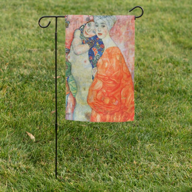Gustav Klimt - Women Friends Garden Flag (In SItu)