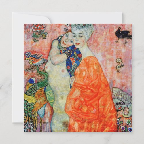 Gustav Klimt _ Women Friends Invitation