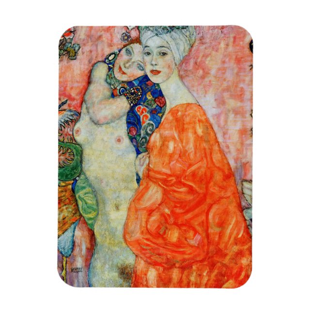 Gustav Klimt - Women Friends Magnet (Vertical)
