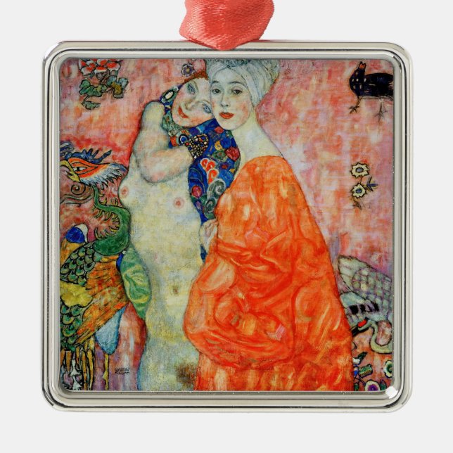 Gustav Klimt - Women Friends Metal Ornament (Front)