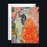Gustav Klimt - Women Friends Postcard<br><div class="desc">Women Friends - Gustav Klimt,  Oil on Canvas,  1916-17 (destroyed in 1945)</div>