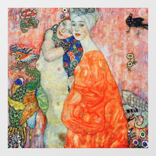 Gustav Klimt - Women Friends Window Cling (Sheet)