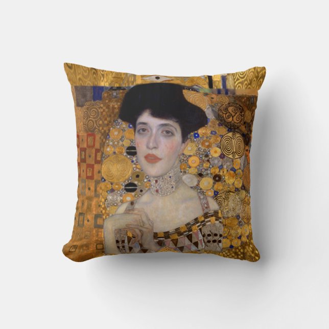 Gustav Klimt Women Throw Pillow (Front)
