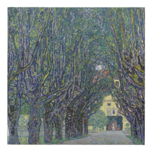 Gustav Klimt's Allee at Schloss Kammer painting. Faux Canvas Print