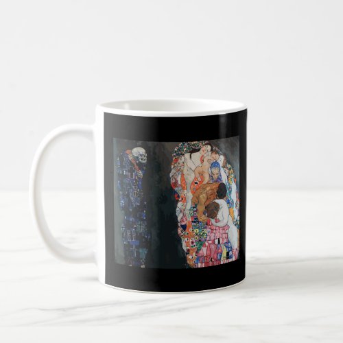 Gustav Klimts Death and Life Famous Painting   Coffee Mug