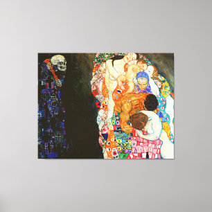 Gustav Klimt's Death and Life painting.   Canvas Print