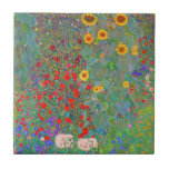 Gustav Klimt's Farm Garden with Sunflowers Ceramic Tile<br><div class="desc">Gustav Klimt's Farm Garden with Sunflowers  ceramic tile.</div>