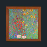 Gustav Klimt's Farm Garden with Sunflowers   Desk Organizer<br><div class="desc">Gustav Klimt's Farm Garden with Sunflowers Desk Organizer.</div>