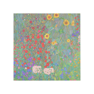 Gustav Klimt's Farm Garden with Sunflowers Gallery Wrap