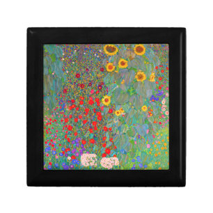 Gustav Klimt's Farm Garden with Sunflowers   Gift Box