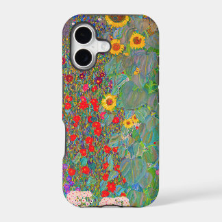 Gustav Klimt's Farm Garden with Sunflowers iPhone 17 Case