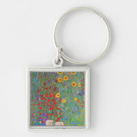 Gustav Klimt's Farm Garden with Sunflowers 