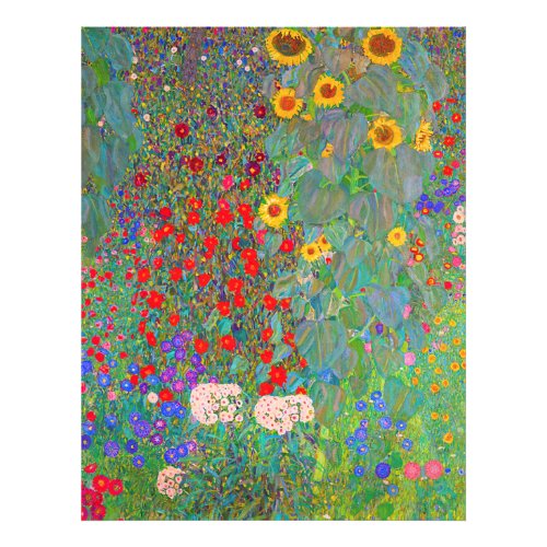 Gustav Klimts Farm Garden with Sunflowers  Photo Print