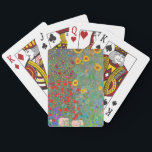 Gustav Klimt's Farm Garden with Sunflowers  Poker Cards<br><div class="desc">Gustav Klimt's Farm Garden with Sunflowers Playing Cards.</div>