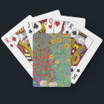 Gustav Klimt's Farm Garden with Sunflowers  Poker Cards<br><div class="desc">Gustav Klimt's Farm Garden with Sunflowers Playing Cards.</div>