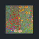 Gustav Klimt's Farm Garden with Sunflowers    Wood Wall Art<br><div class="desc">Gustav Klimt's Farm Garden with Sunflowers   Wood Wall Art .</div>
