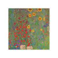 Gustav Klimt's Farm Garden with Sunflowers 