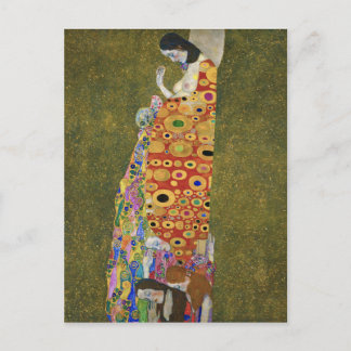 Gustav Klimt's Hope II (1907-1908) Holiday Postcard