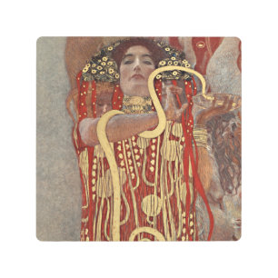 Gustav Klimt's Hygieia famous painting. Metal Print