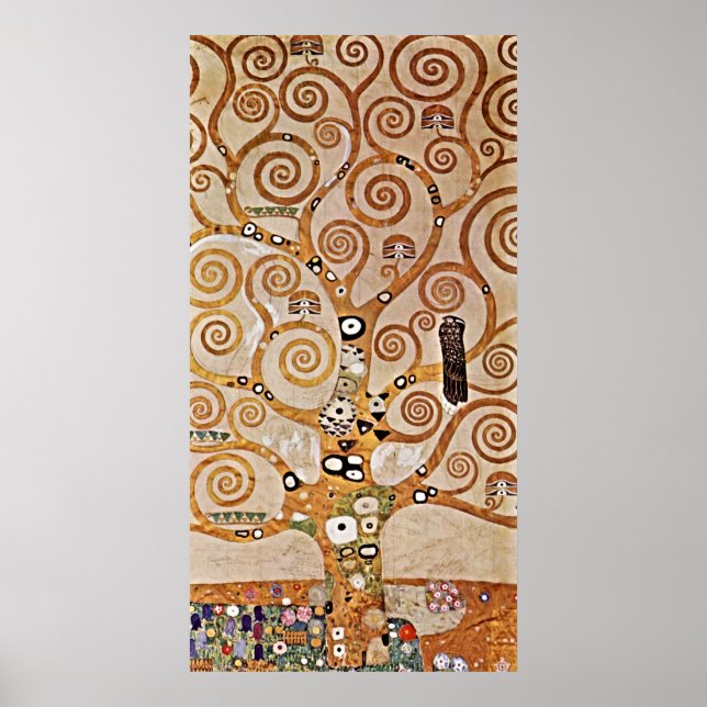 Gustav Klimt's Iconic Tree of Life Poster (Front)