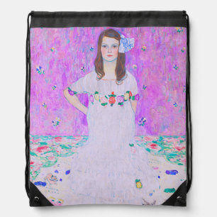 Gustav Klimt's Mäda Primavesi paintng   Drawstring Bag