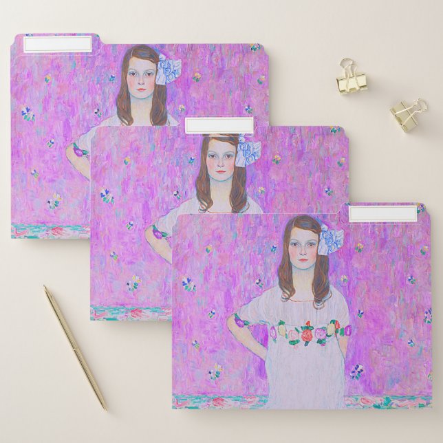 Gustav Klimt's Mäda Primavesi paintng   File Folder (Set)
