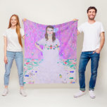 Gustav Klimt's Mäda Primavesi paintng  Fleece Blanket<br><div class="desc">Gustav Klimt's Mäda Primavesi paintng Fleece Blanket.</div>