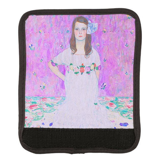 Gustav Klimt's Mäda Primavesi paintng  Luggage Handle Wrap (Front)