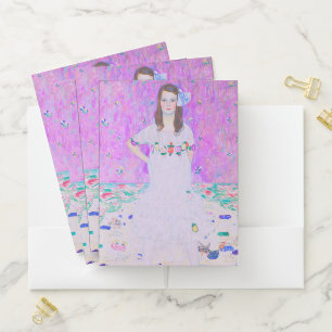 Gustav Klimt's Mäda Primavesi paintng    Pocket Folder