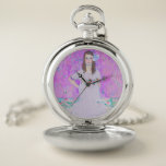 Gustav Klimt's Mäda Primavesi paintng    Pocket Watch<br><div class="desc">Gustav Klimt's Mäda Primavesi paintng  Pocket Watch .</div>