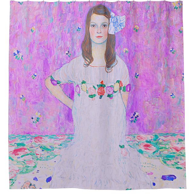 Gustav Klimt's Mäda Primavesi paintng    Shower Curtain (Front)