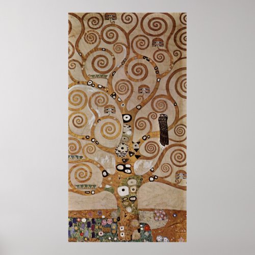 Gustav Klimts Painting The Tree of Life  1909 Poster