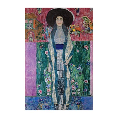 Gustav Klimts Portrait of Adele Bloch_Bauer Acrylic Print