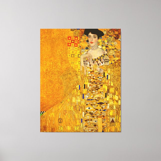 Gustav Klimt's Portrait of Adele Bloch-Bauer I   Canvas Print (Front)