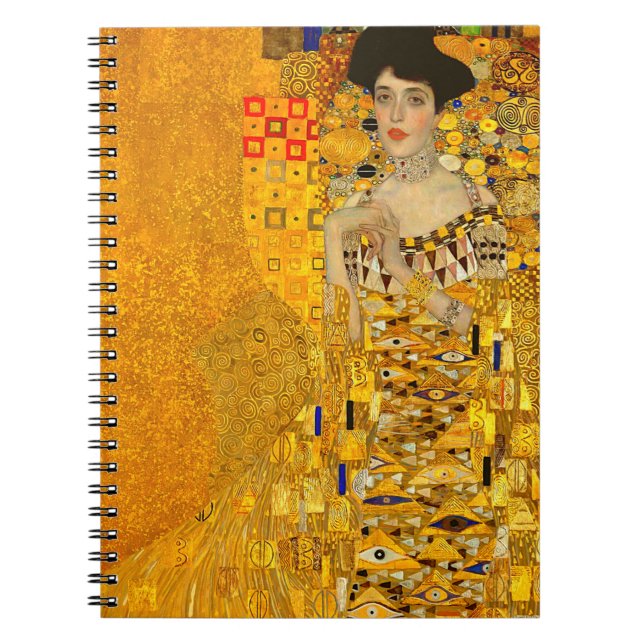 Gustav Klimt's Portrait of Adele Bloch-Bauer I  Notebook (Front)