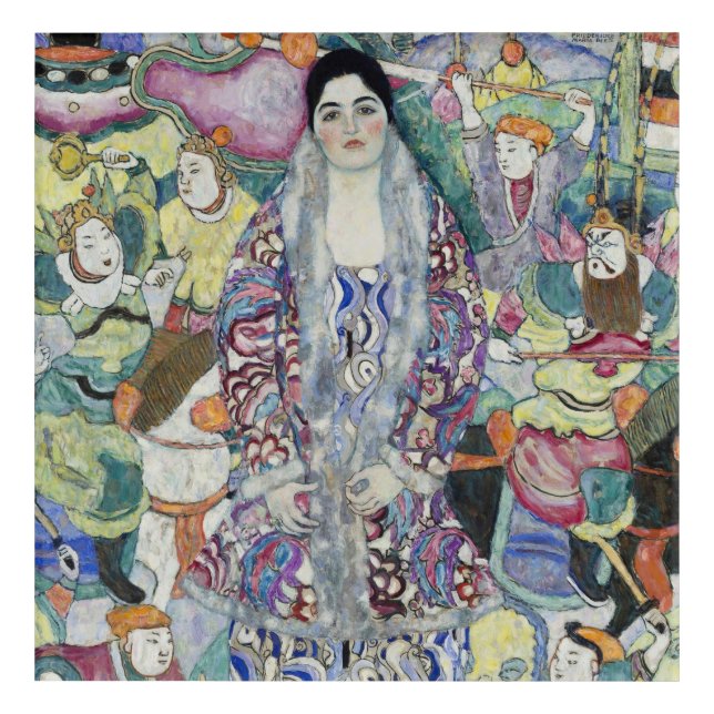 Gustav Klimt's Portrait of Friederike Maria    Acrylic Print (Front)