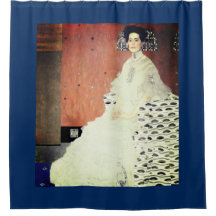 GUSTAV KLIMT'S SHOWER CURTAIN IN BLUE
