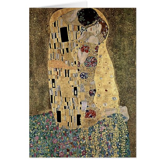 Gustav Klimt's The Kiss (circa 1908) Cards (Front)
