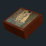 Gustav Klimt's The Kiss (circa 1908) Jewelry Box<br><div class="desc">A classic artwork that has passed into the public domain and makes wonderful gifts and other products. One of Gustav Klimt's most famous works, The Kiss features prominent use of gold leaf, and was inspired by the ornate style of ancient mosaics. Klimt (1862-1918) was one of the primary members of...</div>