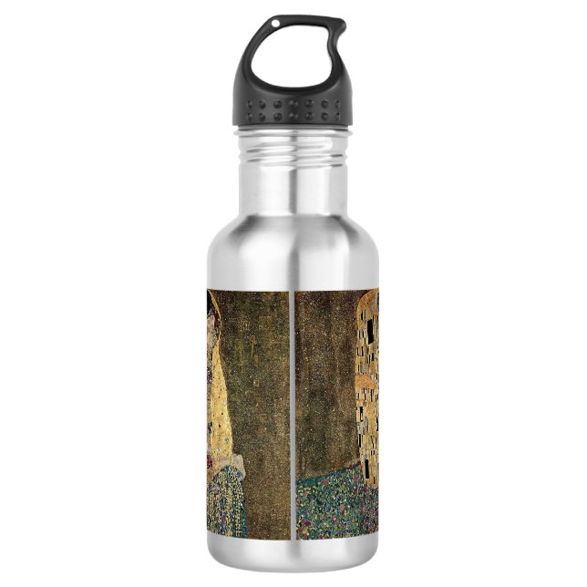 Gustav Klimt's The Kiss (circa 1908) Water Bottle (Front)