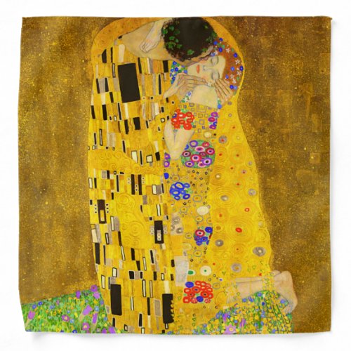 Gustav Klimts The Kiss famous painting Bandana