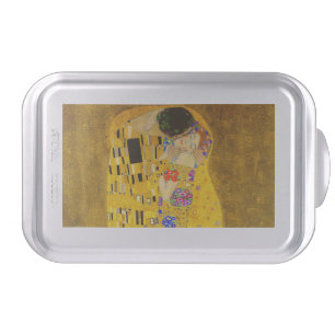 Gustav Klimt's The Kiss famous painting. Cake Pan