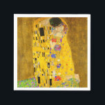 Gustav Klimt's The Kiss famous painting Napkins<br><div class="desc">Gustav Klimt's The Kiss famous painting Napkins.
Famous Gustav Klimt painting.</div>